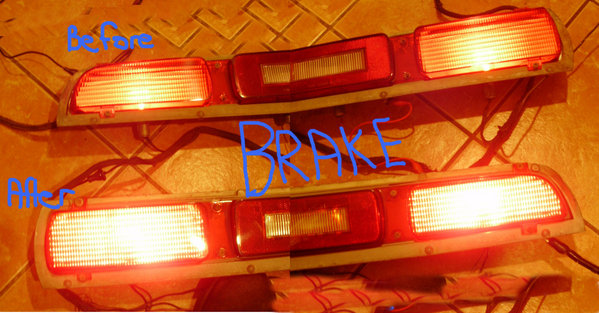 Brake light before and after reflector polish.jpg